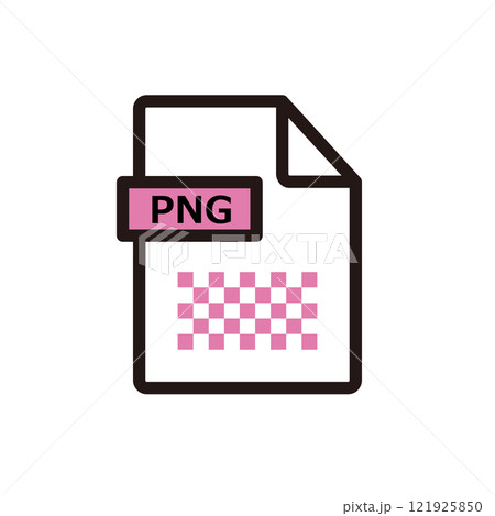PNG形式のファイルのアイコン 121925850