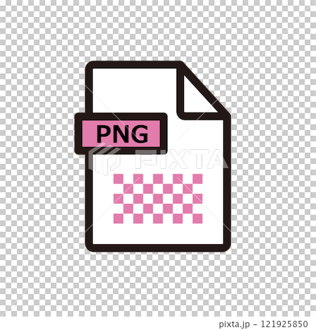 PNG形式のファイルのアイコン 121925850
