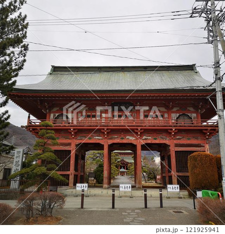 甲斐善光寺 山門 街歩き 甲斐善光寺 山門 街歩き 121925941