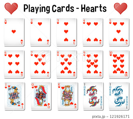 Heart Suit Playing Cards Collection Heart Suit Playing Cards Collection 121926171