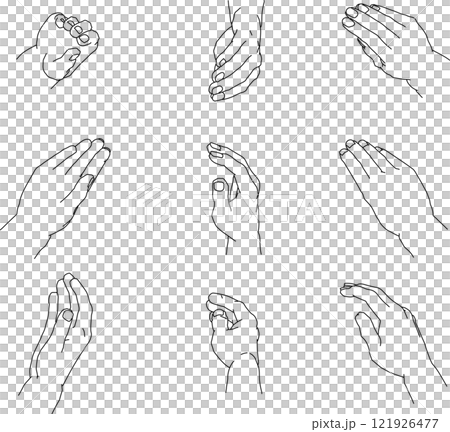 The wrapping right hand seen from various angles 1 121926477