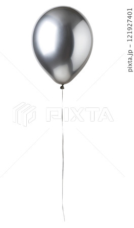 メタリックな銀色の風船 121927401