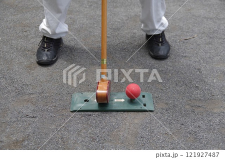 泊村（鳥取県）が発祥とされるグラウンドゴルフスタート 121927487