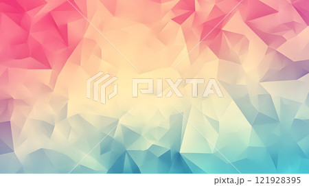 パステルカラーのポリゴンのテクスチャー パステルカラーのポリゴンのテクスチャー 121928395