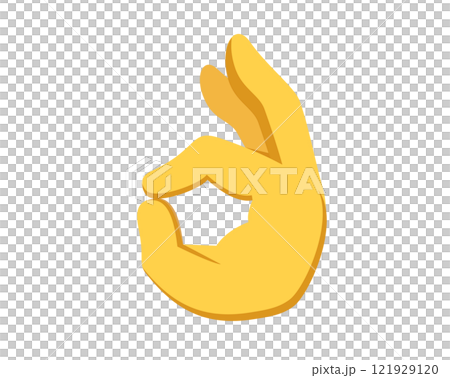 Gesture finger okay icon, represents yes, correct, good Gesture finger okay icon, represents yes, correct, good 121929120