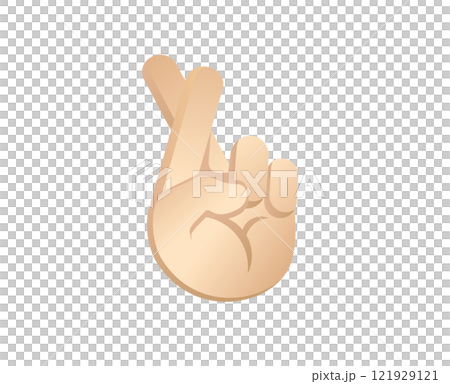 Gradient beige fingers crossed icon, gesture indicating luck Gradient beige fingers crossed icon, gesture indicating luck 121929121