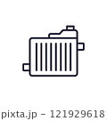 car radiator icon in line style 121929618