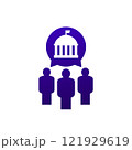 government workers, public service icon 121929619