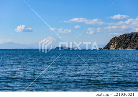 江ノ島と富士山 121930021
