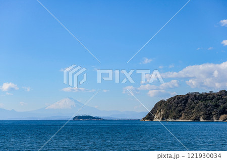 江ノ島と富士山 江ノ島と富士山 121930034