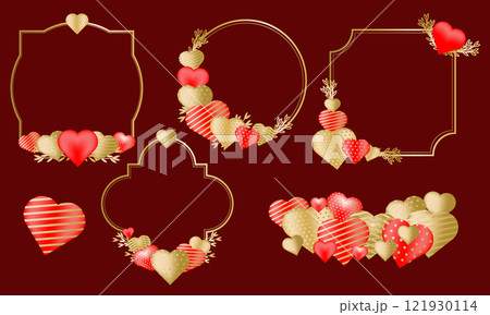 Islamic vector shape of a window or door arch. Ramadan kareem silhouette icon. Love princess mirror. Valentines zen arch 121930114
