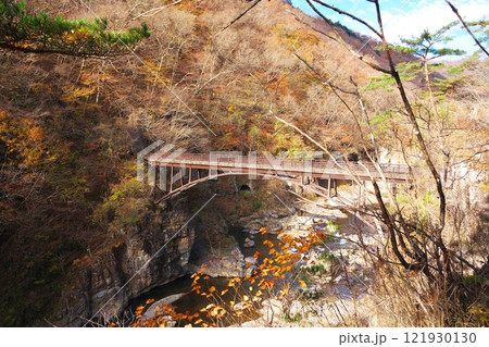 秋の龍王峡 虹見橋 秋の龍王峡 虹見橋 121930130
