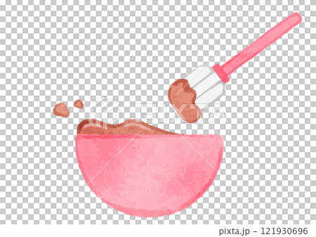 チョコレートを手作りするイラスト 121930696
