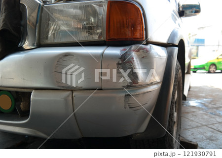 dent and scratches on front bumper dent and scratches on front bumper 121930791