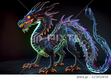 Fantasy dragon, ai illustration Fantasy dragon, ai illustration 121932650