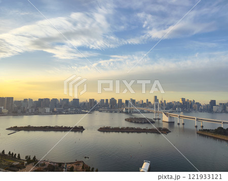 東京都港区台場 フジテレビ球体展望台からの景色 東京都港区台場 フジテレビ球体展望台からの景色 121933121