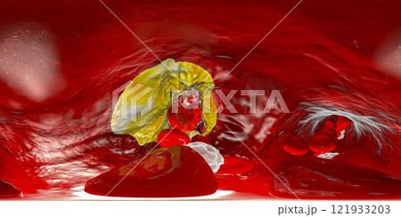 Atherosclerosis, atheromatous plaque inside artery 121933203