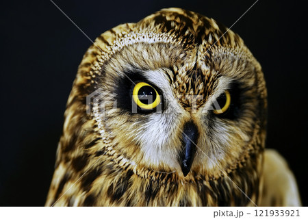 Short-eared Owl (Asio flammeus), Greece 121933921