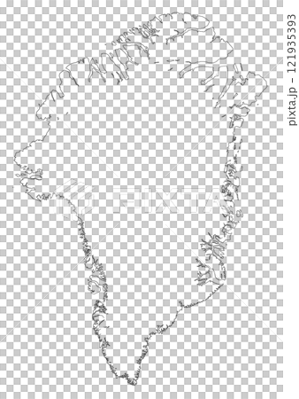 Blank map of Greenland 121935393