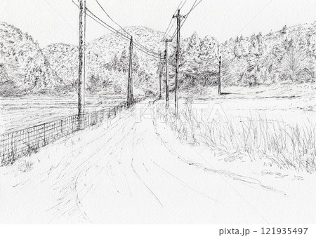 積雪の日 121935497