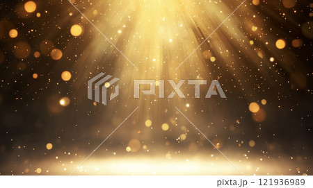 金色に輝く光の輝き AI画像 金色に輝く光の輝き AI画像 121936989