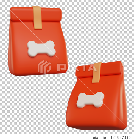 dog food package 3D icon dog food package 3D icon 121937330