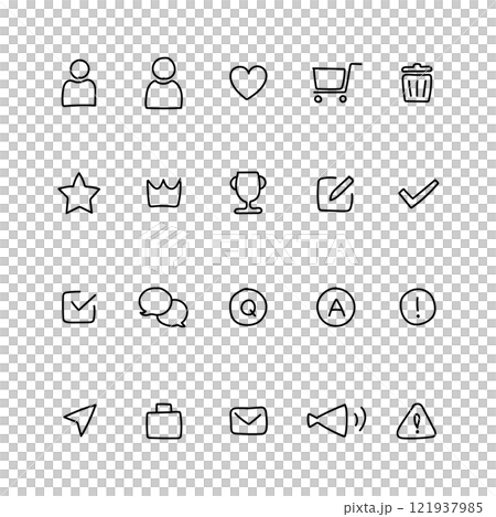 我的頁面和業務圖標 121937985