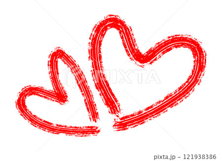 Hand drawn red heart. Hand drawn red heart. 121938386