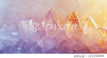Ethereal background with sparkling crystals Ethereal background with sparkling crystals 121938905