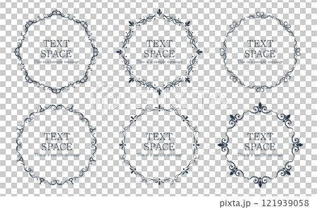 古董鏡框_圓形套裝01_僅主線 121939058