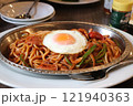 目玉焼きの乗ったナポリタン 121940363