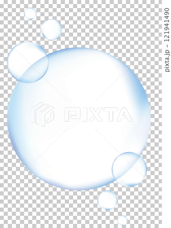 透明肥皂泡插畫框架 透明肥皂泡插畫框架 121941490
