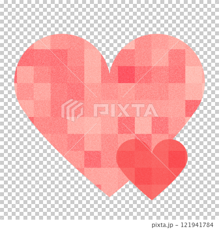 Pink Mosaic Heart 02 121941784