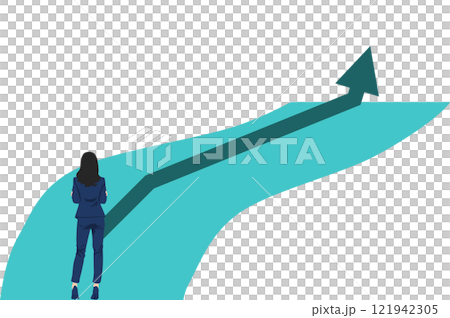 Illustration of a roadmap to achieving your goals 121942305