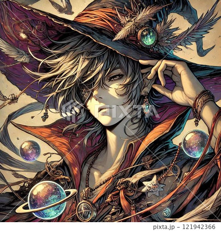 稀代の魔法使い・大魔法使いのイラスト素材 [121942366] - PIXTA