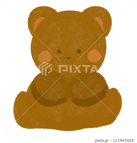 かわいいクマのイラスト かわいいクマのイラスト 121943928