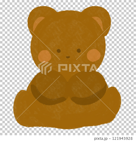 かわいいクマのイラスト かわいいクマのイラスト 121943928