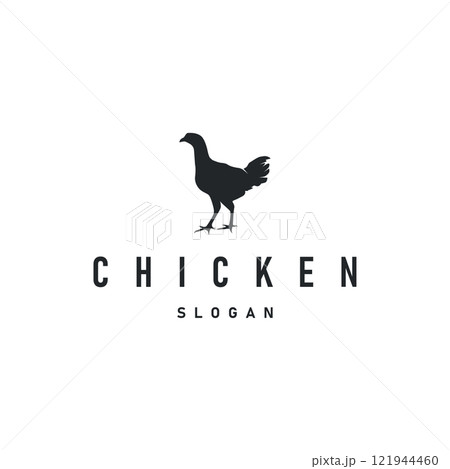 livestock design logo chicken farm simple minimalist silhouette for restaurant chicken livestock design logo chicken farm simple minimalist silhouette for restaurant chicken 121944460