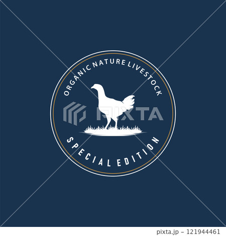 livestock design logo chicken farm simple minimalist silhouette for restaurant chicken 121944461