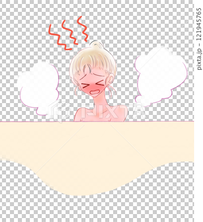 女人洗澡，很熱 121945765