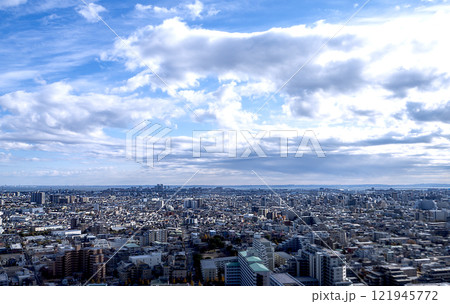江戸川から東京湾を望む 江戸川から東京湾を望む 121945772