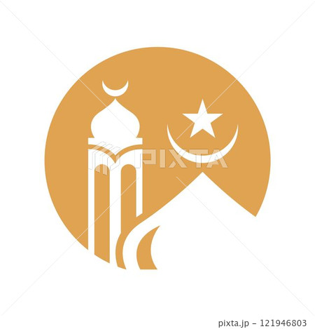 Mosque logo icon design Mosque logo icon design 121946803