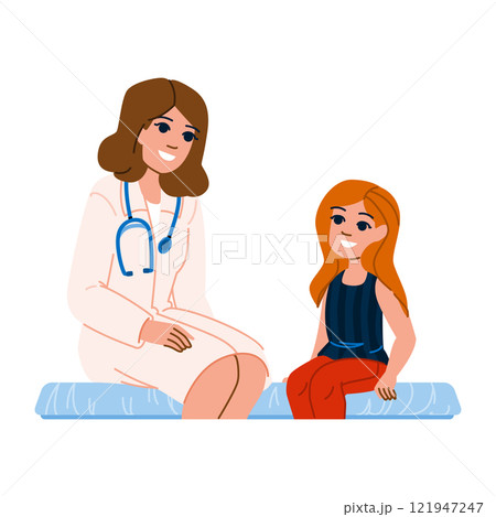 boy pediatricians young patient vector boy pediatricians young patient vector 121947247