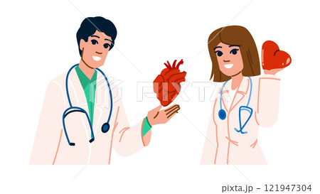 care cardiologists heart health vector 121947304