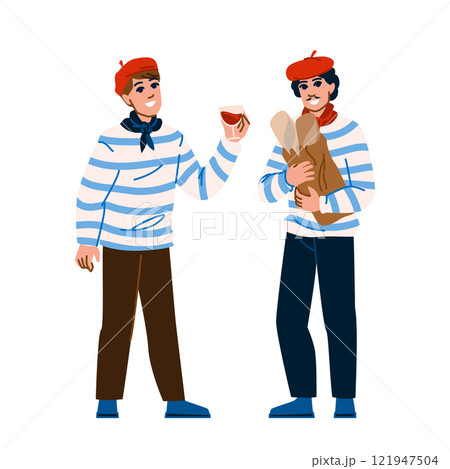 happy french man vector 121947504