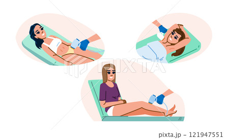 beauty hair removal woman vector 121947551