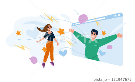 phone social signals vector 121947673
