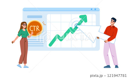 link ctr click through rate vector link ctr click through rate vector 121947781