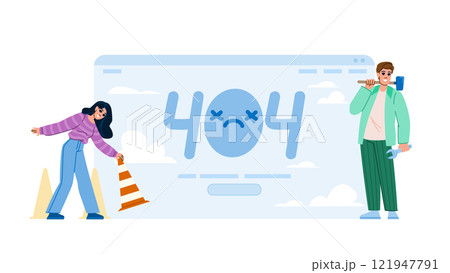 found 404 error vector 121947791