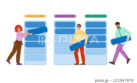 user card sorting website vector 121947874